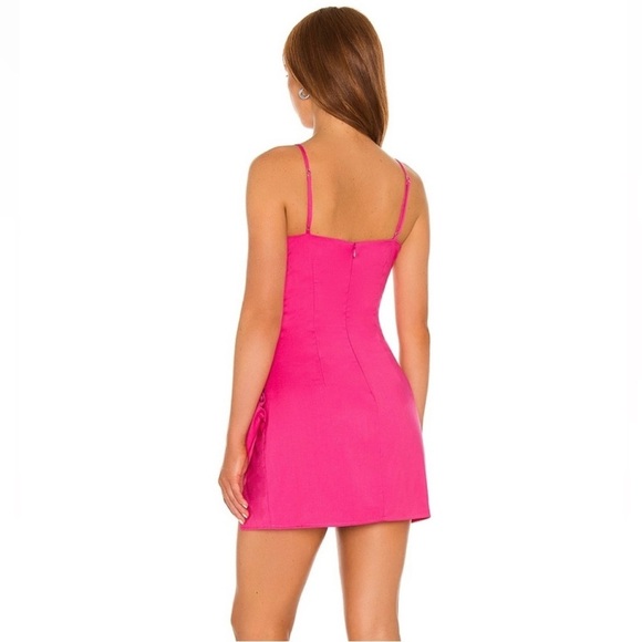 EUC Lovers + Friends- Ellis Mini Dress in Hot Pink Size Medium - Picture 4 of 15